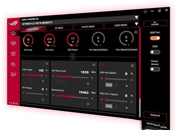 GPU Tweak III(华硕显卡超频工具)v1.9.8.0官方版 GPU Tweak III(华硕显卡超频工具)v1.9.8.0官方版