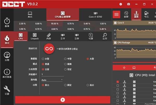 OCCT(电源测试软件)中文版v14.2.5官方版