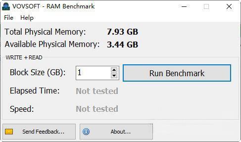 ovsoft RAM Benchmark(内存基准测试工具) 官方最新版 ovsoft RAM Benchmark(内存基准测试工具) 官方最新版