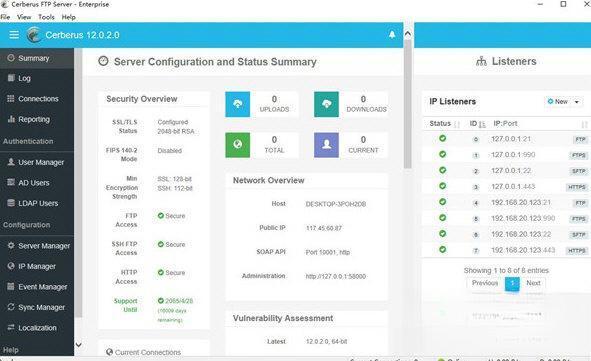 cerberus ftp server中文版 12.0.2 免费版 cerberus ftp server中文版 12.0.2 免费版