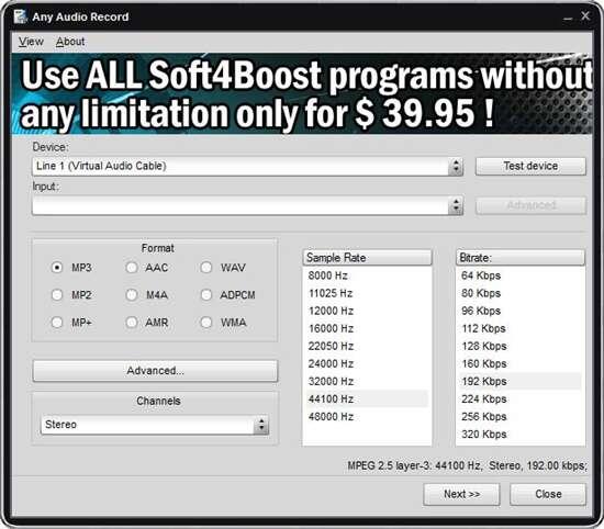 Soft4Boost Any Audio Record(录音软件)最新版 8.5.5.315官方版 Soft4Boost Any Audio Record(录音软件)最新版 8.5.5.315官方版