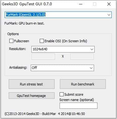 GpuTest(压力测试工具)v0.7.0官方版 GpuTest(压力测试工具)v0.7.0官方版