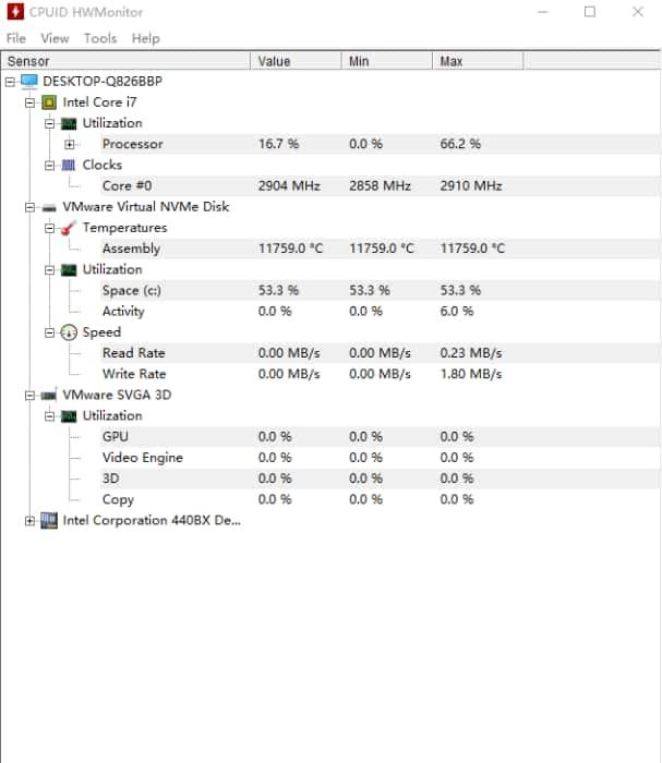 CPUID HWMonitor(CPU温度检测软件)v1.58官方版