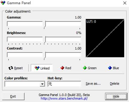 Gamma Panel(显示器调节软件)v1.0.0.20官方版